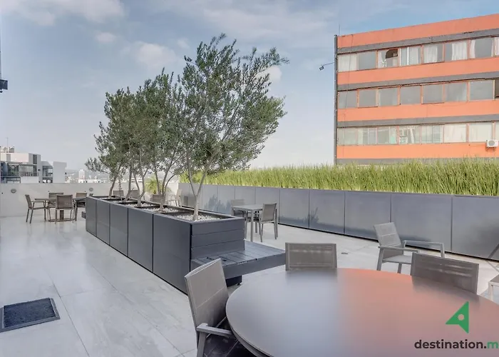 Private Balcony Infinity Pool & Rooftop In La Roma - Queretaro Apartamento *