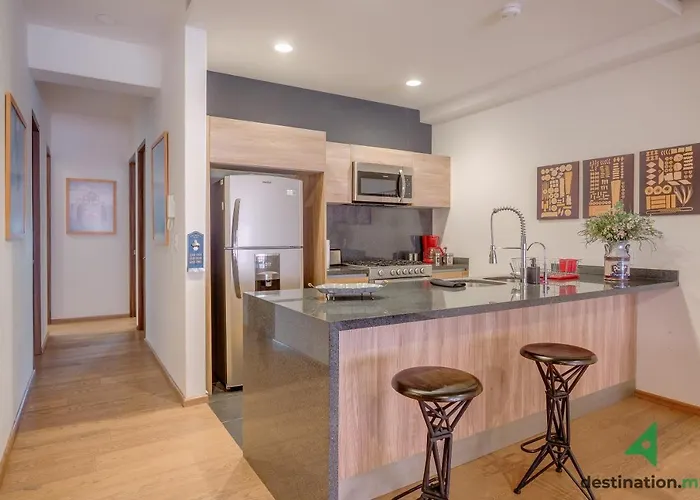 Apartamento Private Balcony Infinity Pool & Rooftop In La Roma - Queretaro *
