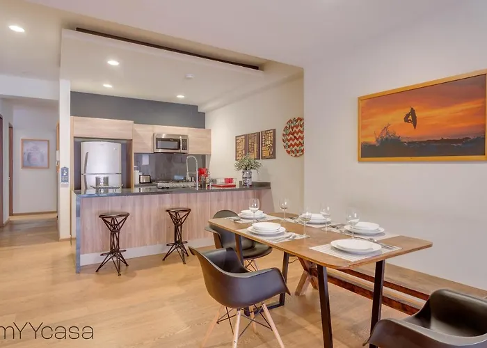Private Balcony Infinity Pool & Rooftop In La Roma - Queretaro *